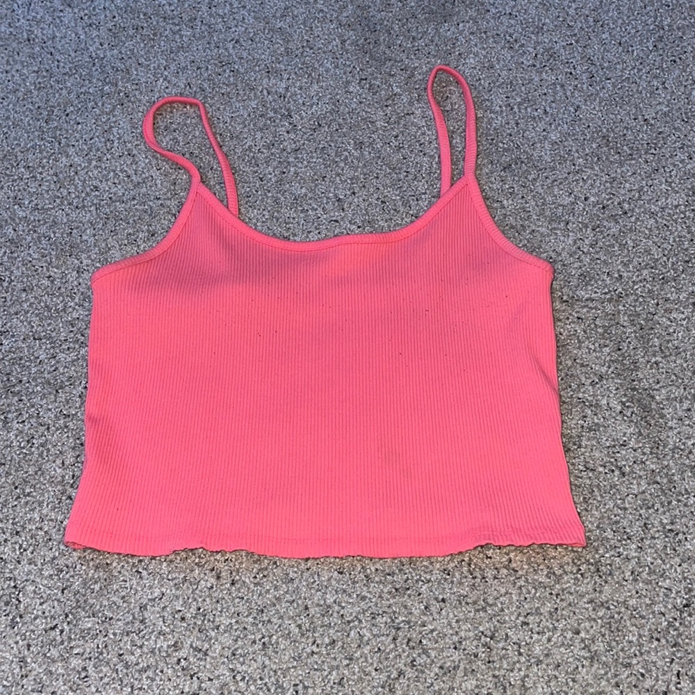 American eagle pink cropped tank